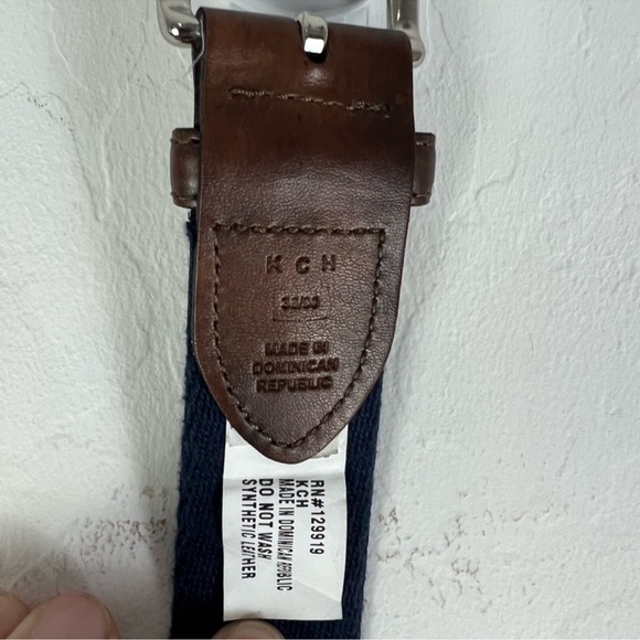 Nautical Flags Motif Leather Tab Belt - Picture 9 of 10